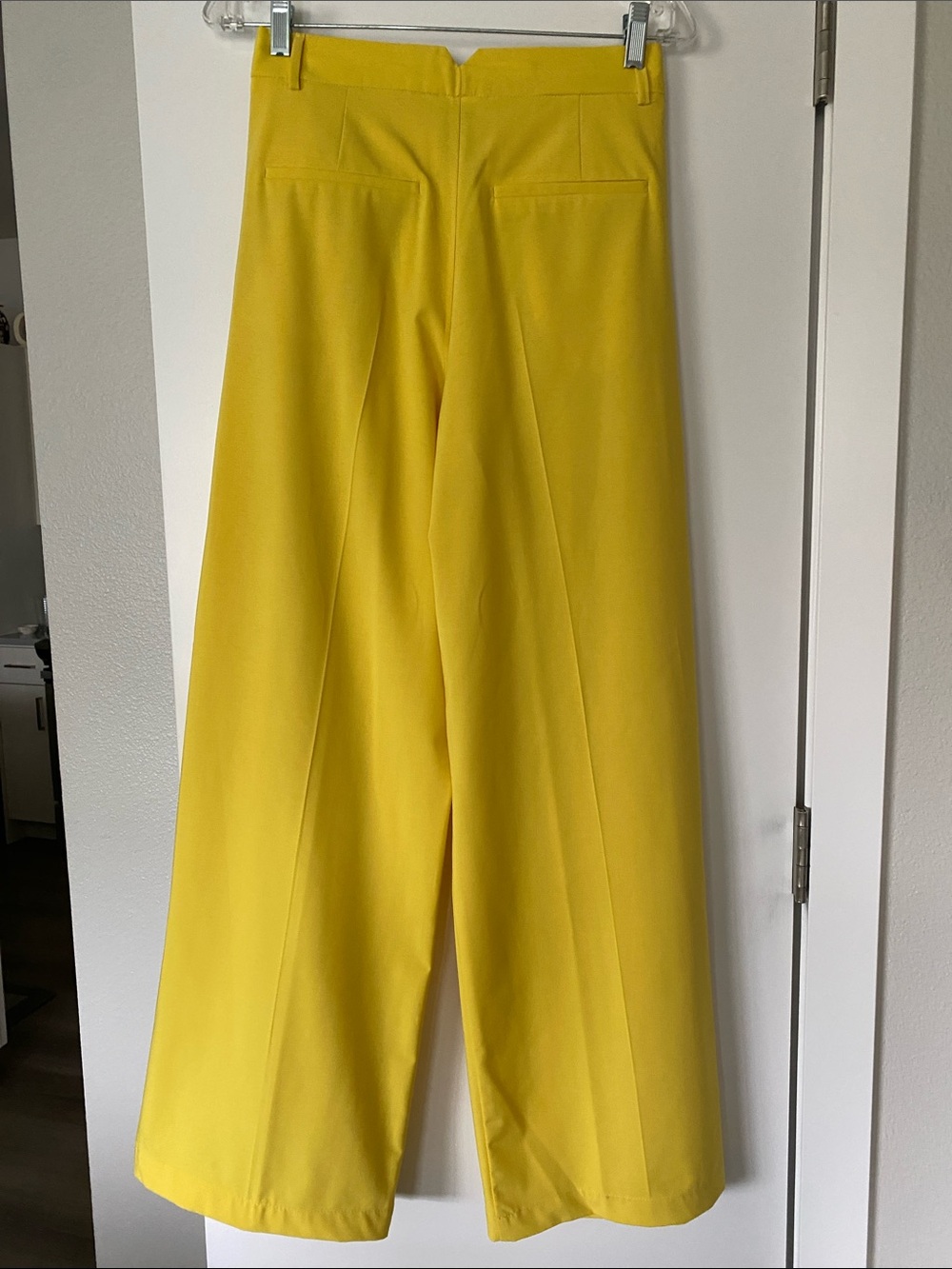 Zara Wide-Leg Pants Gold Yellow Mustard Bloggers Relaxed Fit XS NWT - Picture 11 of 15